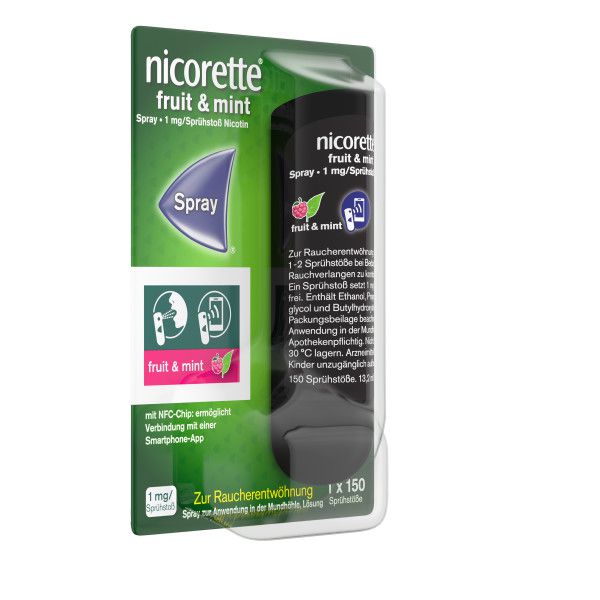 NICORETTE Fruit &amp; Mint Spray 1 mg/Sprühstoß NFC